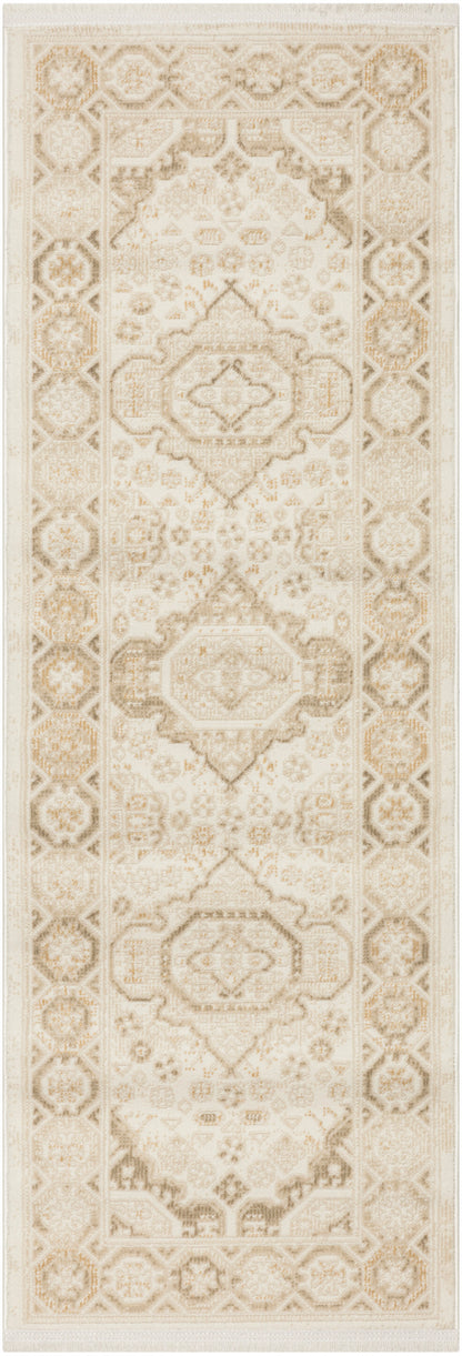 Nourison Home Pardis PRD05 Ivory Beige Traditional Machine Woven Rug