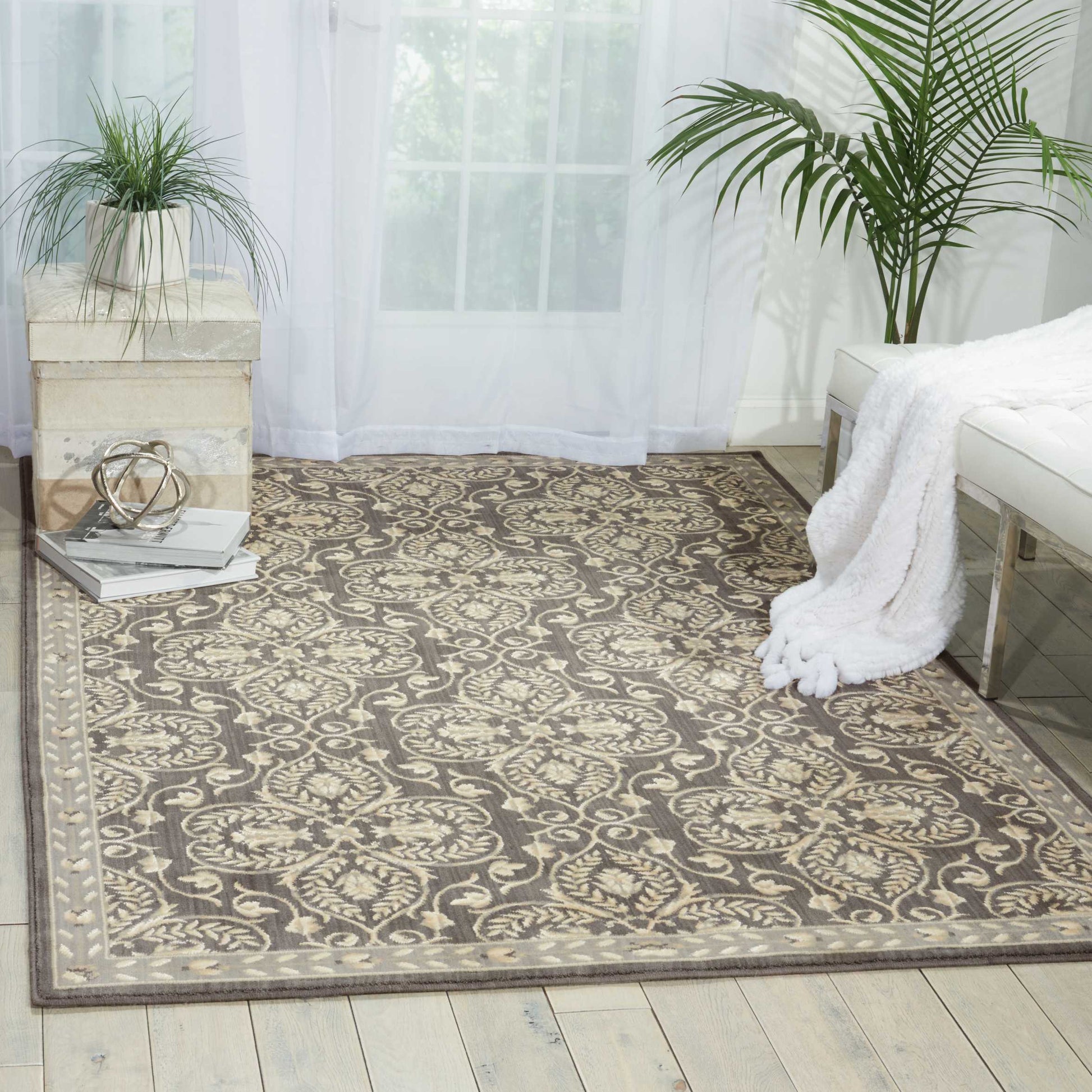 Nourison Home Riviera  Graphite  Traditional