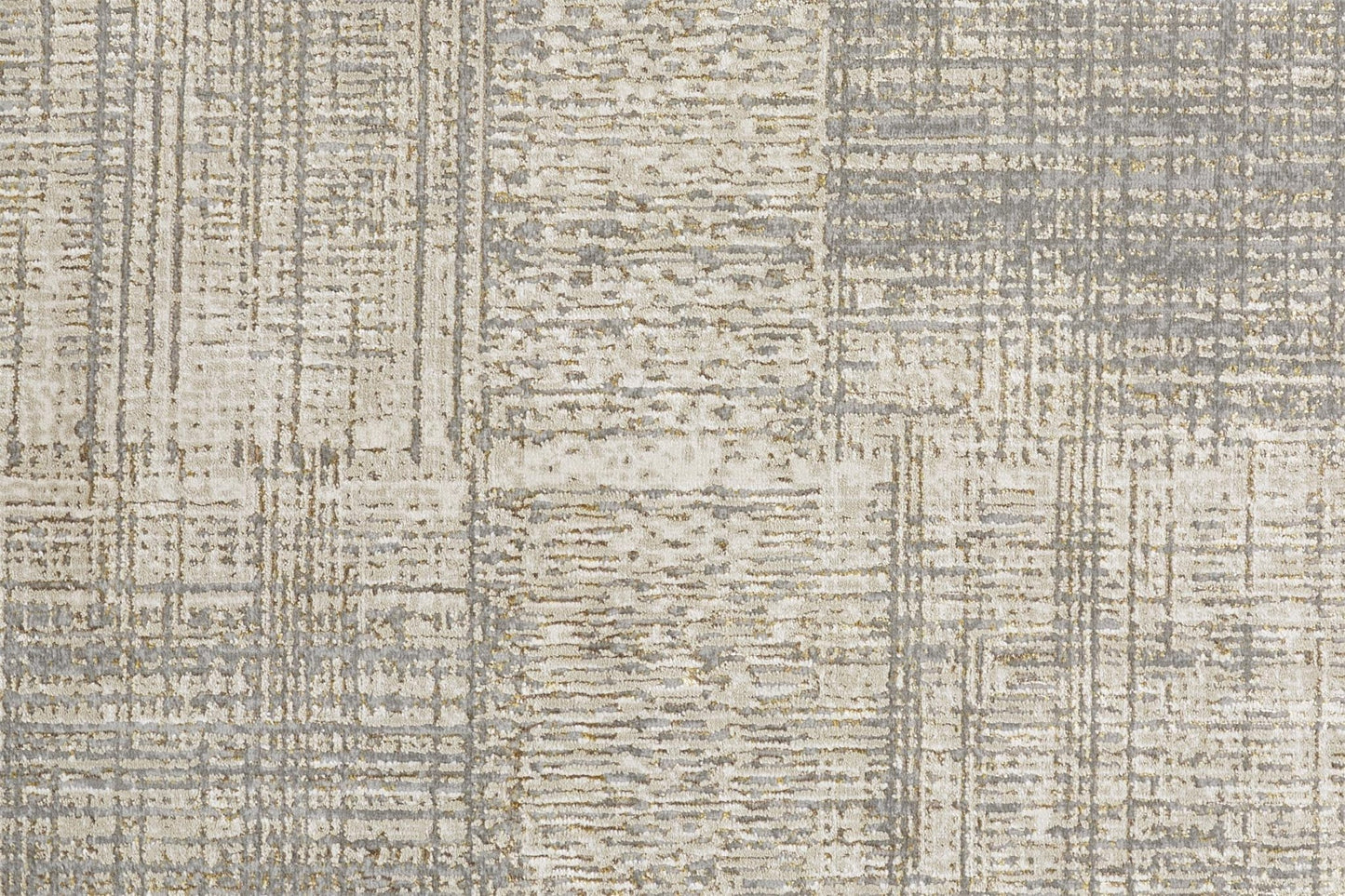 Feizy Aura 3736F Gold Beige Modern/Casual/Industrial Machine Woven Rug - Rugs - Feizy - Atlanta Designer Rugs