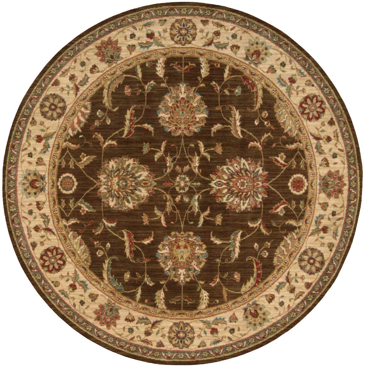 Nourison Home Living Treasures LI04 Brown Traditional Loom-woven Rug