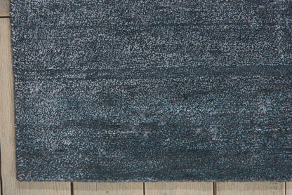 Nourison Home Silk Shadows  Blue Stone  Transitional