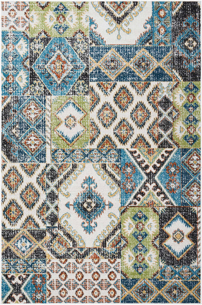 Nourison Home Aria AR018 Indigo Traditional Power-loomed Rug