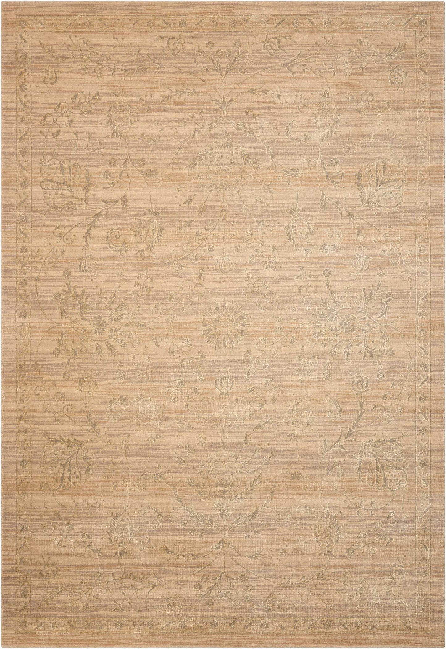 Nourison Home Silk Elements SKE29 Sand Traditional Loomed Rug