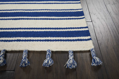 Nourison Home Rio Vista  Ivory Navy  Contemporary