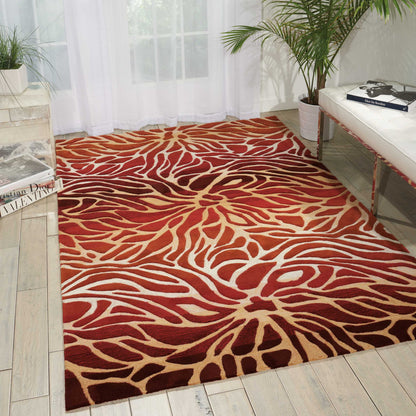 Nourison Home Contour  Flame  Contemporary