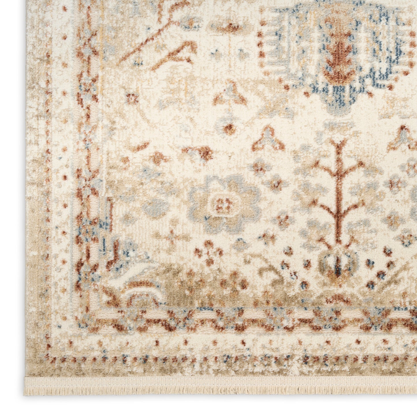Nourison Home Pardis  Ivory Rust  Traditional