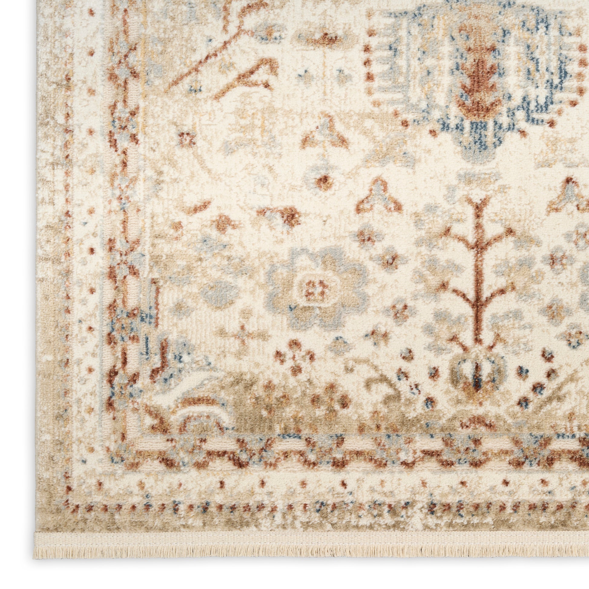 Nourison Home Pardis  Ivory Rust  Traditional