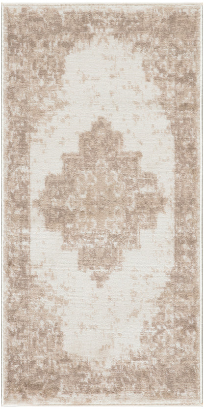 Nourison Home Grafix GRF14 Ivory Beige Transitional Power-loomed Rug