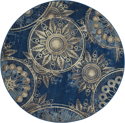 Nourison Home Somerset ST764 Denim Contemporary Power-loomed Rug