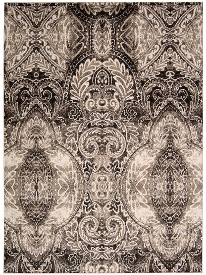 Michael Amini Glistening Nights MA501 Light Grey Contemporary Power-loomed Rug