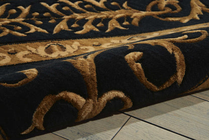 Nourison Home Vallencierre  Beige Black  Traditional