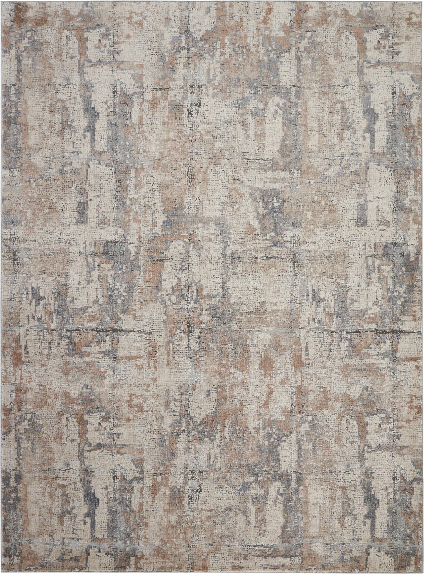 Nourison Home Rustic Textures  Beige Grey  Contemporary