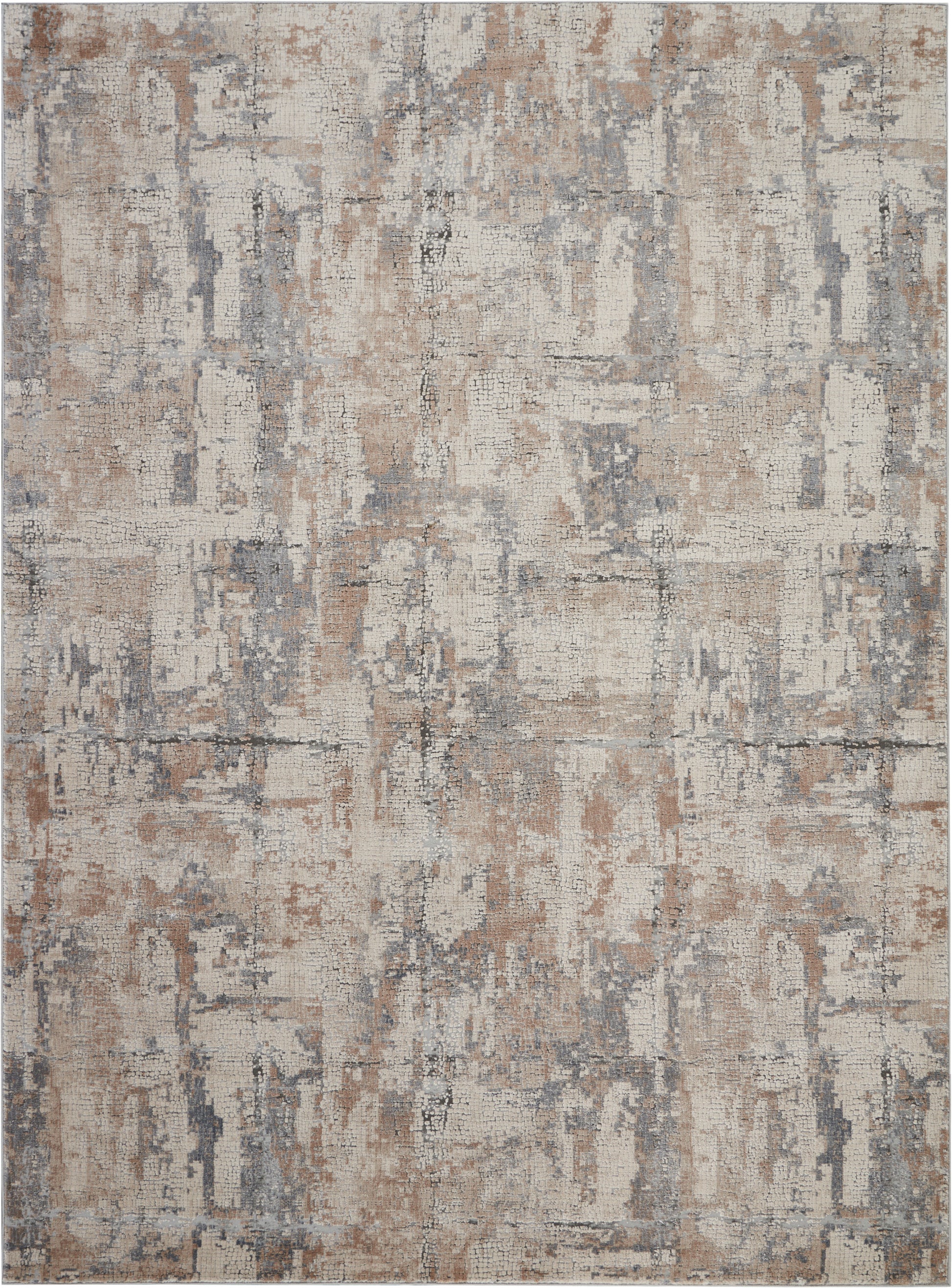 Nourison Home Rustic Textures  Beige Grey  Contemporary