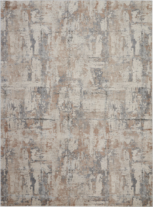 Nourison Home Rustic Textures  Beige Grey  Contemporary