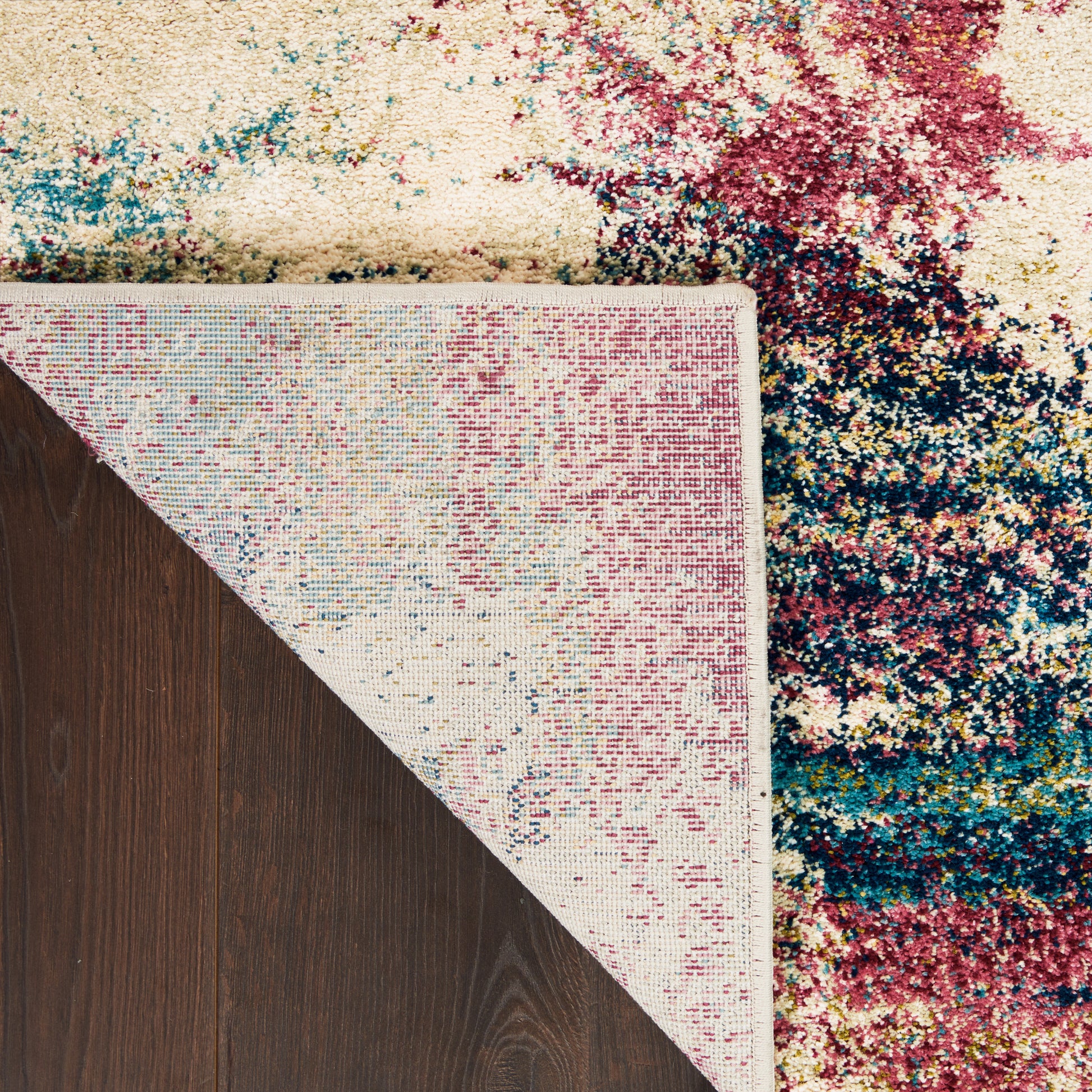 Nourison Home Fusion  Cream Multicolor  Contemporary