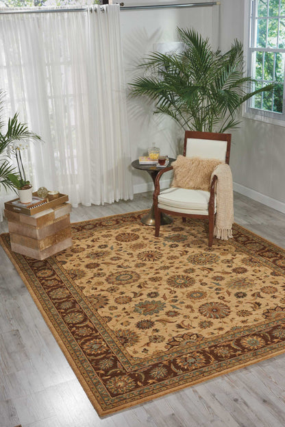 Nourison Home Living Treasures  Beige  Traditional