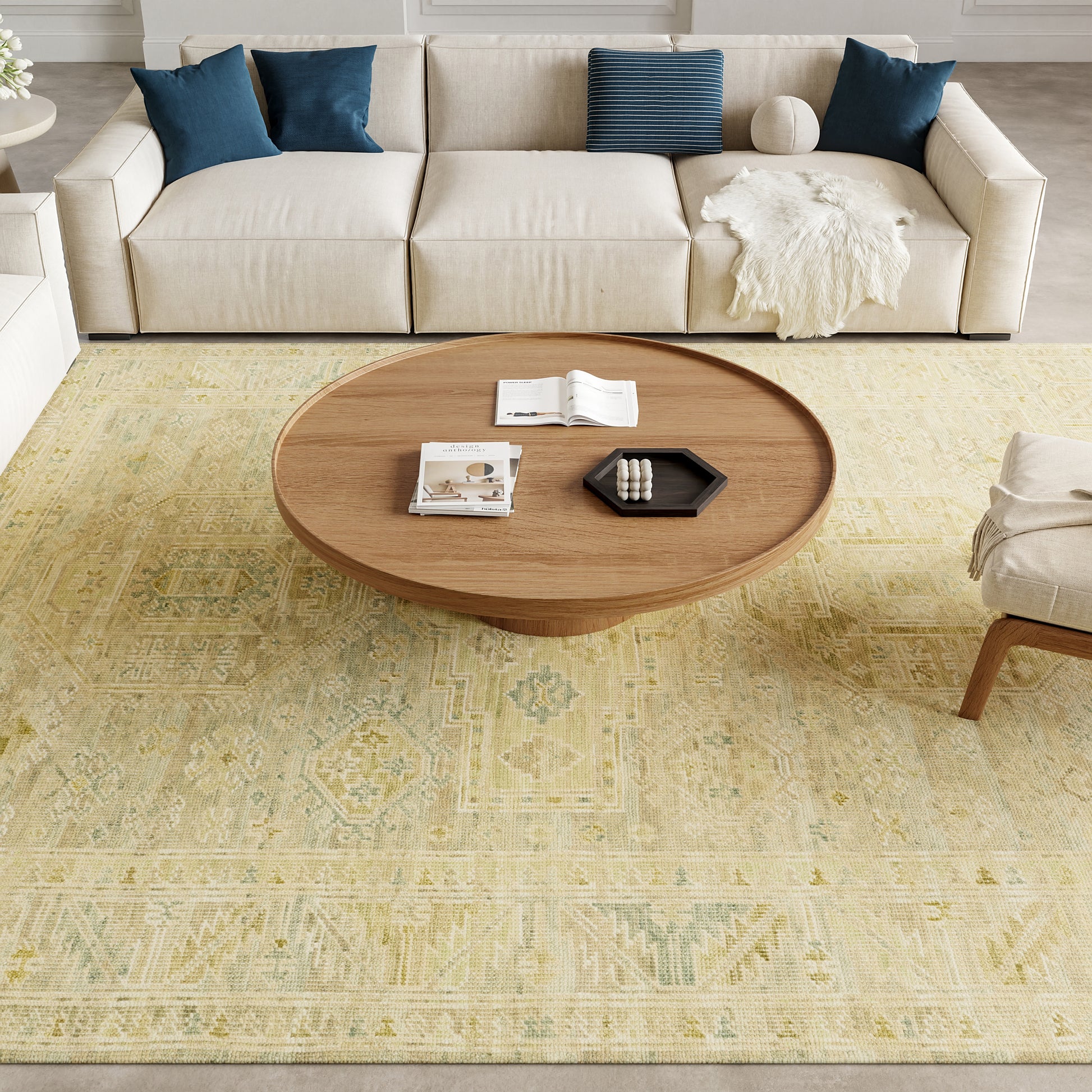 Nourison Home Odessa  Green  Traditional