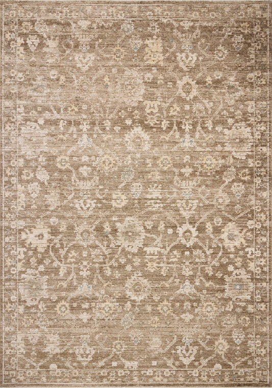 Chris Loves Julia x Loloi Palma PLM-09 Brown Earth Traditional Power Loomed Rug
