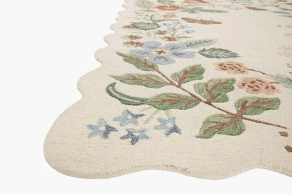 Rifle Paper Co. x Loloi Silhouette SIH-02 Cream Contemporary Hooked Rug