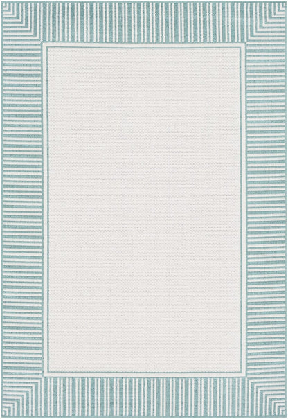 Surya Alfresco ALF-9680 Teal Cottage Machine Woven Rug