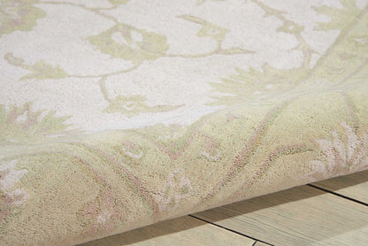 Nourison Home Zephyr  Ivory Green  Traditional