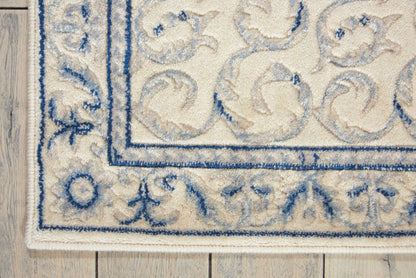 Nourison Home Somerset  Ivory Blue  Traditional