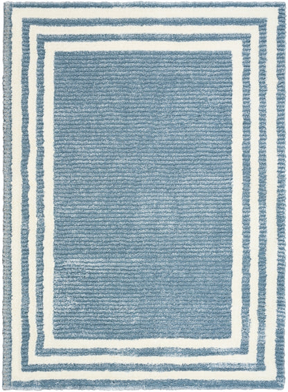 Nourison Home Pacific Shag  Blue Ivory  Contemporary