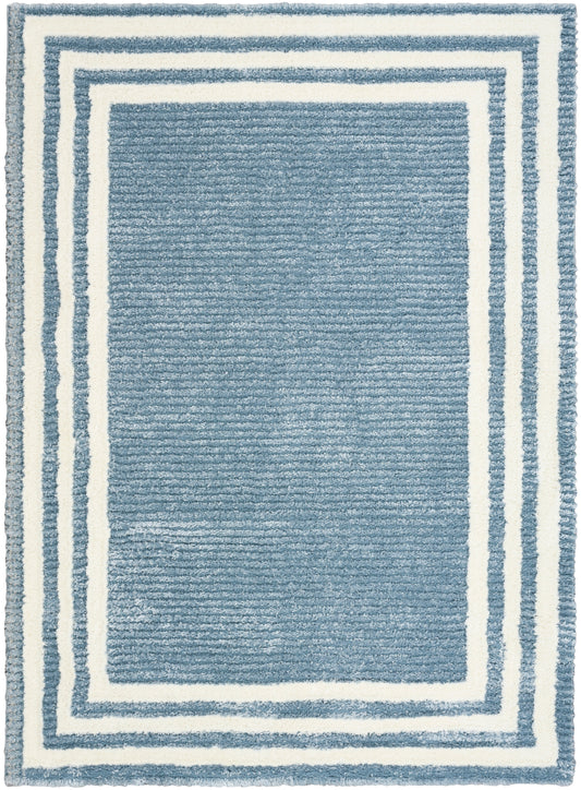 Nourison Home Pacific Shag  Blue Ivory  Contemporary