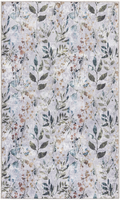 Nourison Home Nourison Washables NWB05 Grey Multicolor Traditional Power-loomed Rug