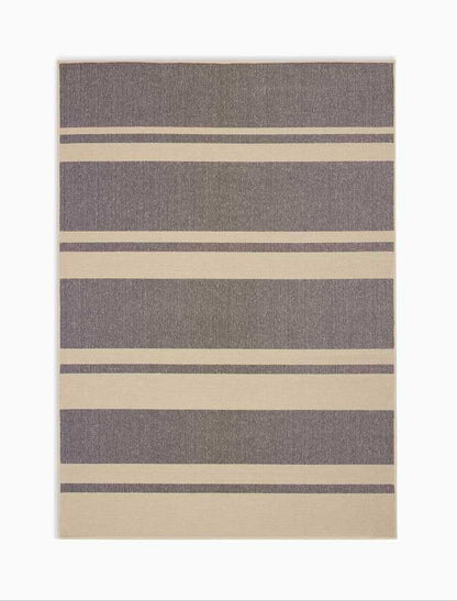 Calvin Klein San Diego CK730 Beige Black Contemporary Flat Weave Rug