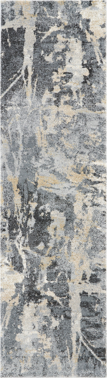 Nourison Home Fusion FSS10 Grey Contemporary Power-loomed Rug