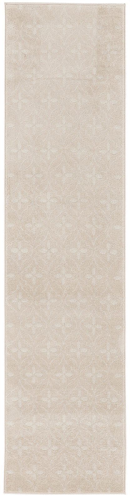Nourison Home Nourison Essentials NRE04 Ivory Beige Contemporary Power-loomed Rug