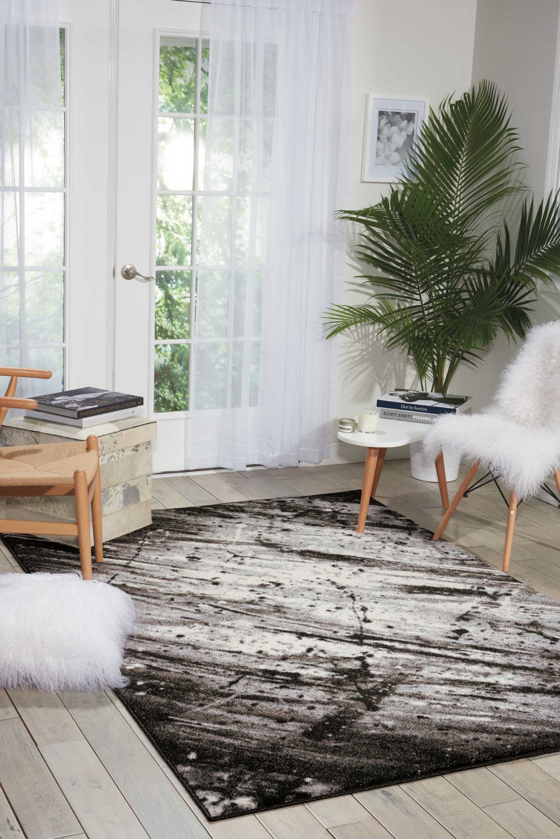 Nourison Home Illusion-KI  Ivory Grey  Contemporary