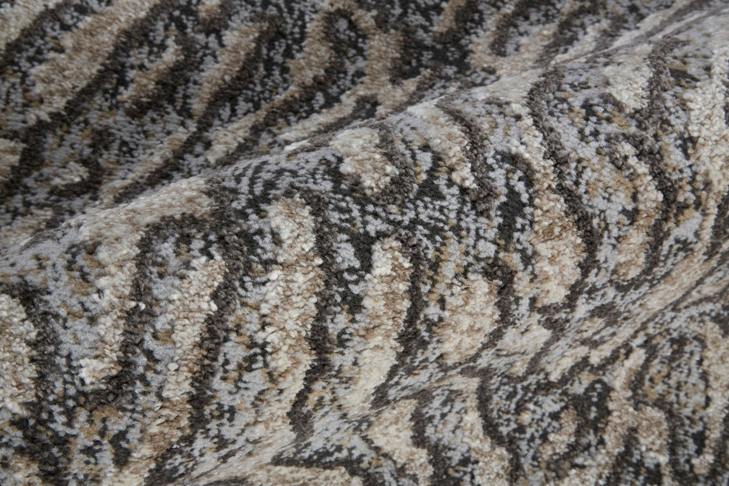 Feizy Vancouver 39FJF Beige Charcoal Modern/Bohemian & Eclectic Rug - Rugs - Feizy - Atlanta Designer Rugs