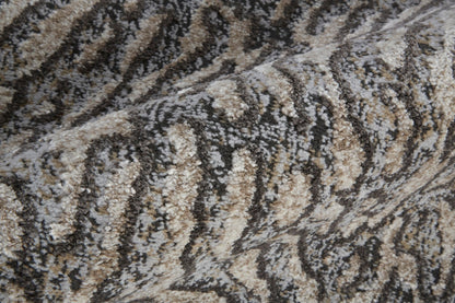 Feizy Vancouver 39FJF Beige Charcoal Modern/Bohemian & Eclectic Rug - Rugs - Feizy - Atlanta Designer Rugs