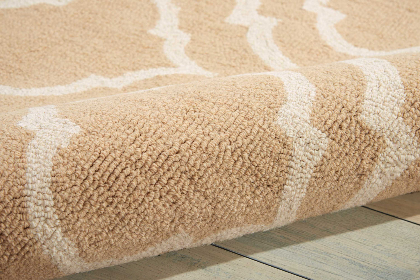 Nourison Home Linear  Beige  Transitional