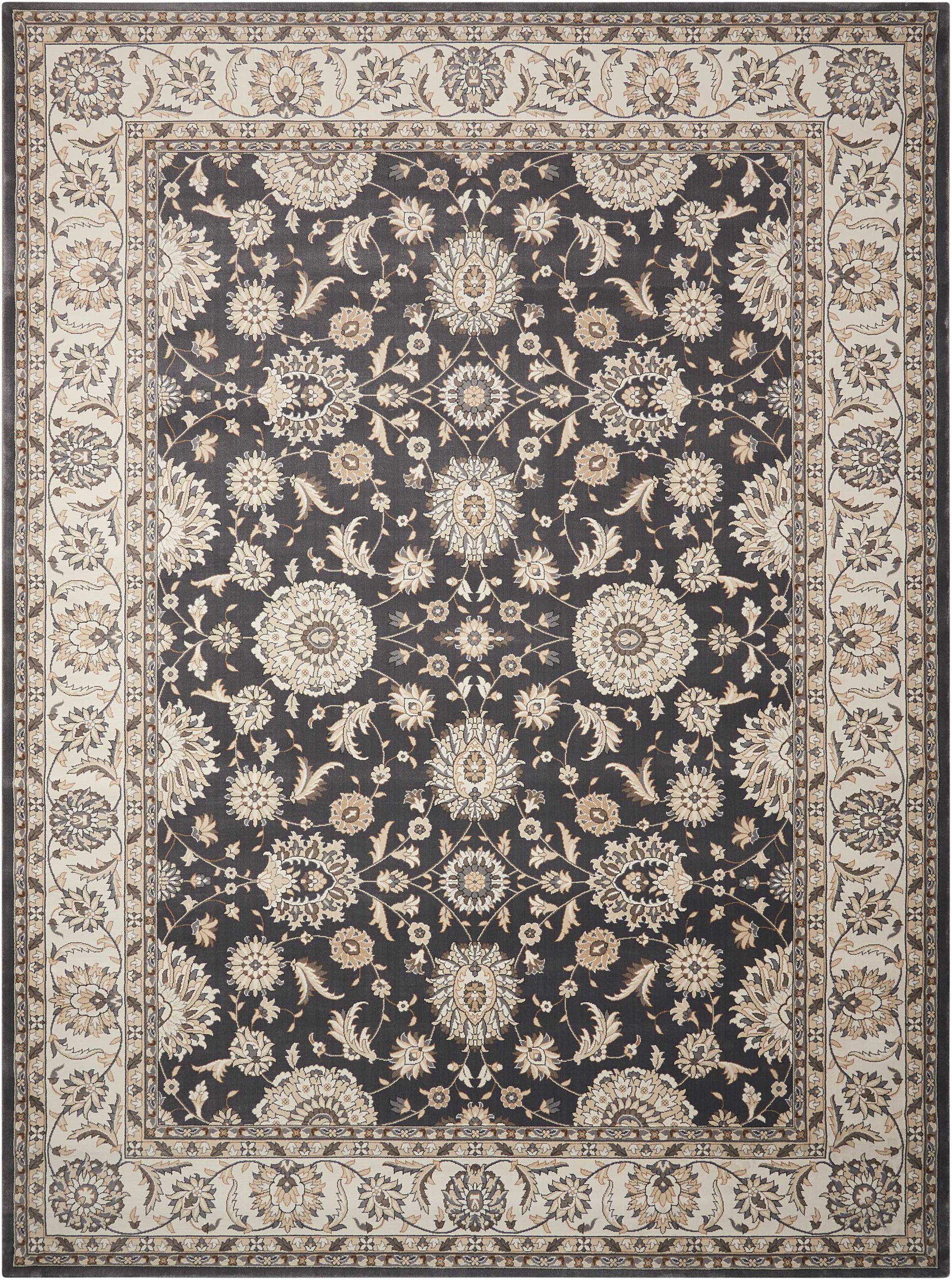 Nourison Home Persian Crown  Charcoal Ivory  Traditional