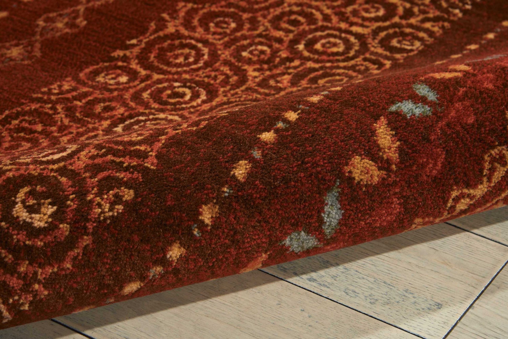 Nourison Home Radiant Impression  Crimson  Traditional