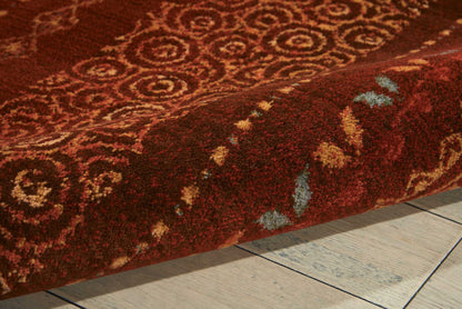 Nourison Home Radiant Impression  Crimson  Traditional