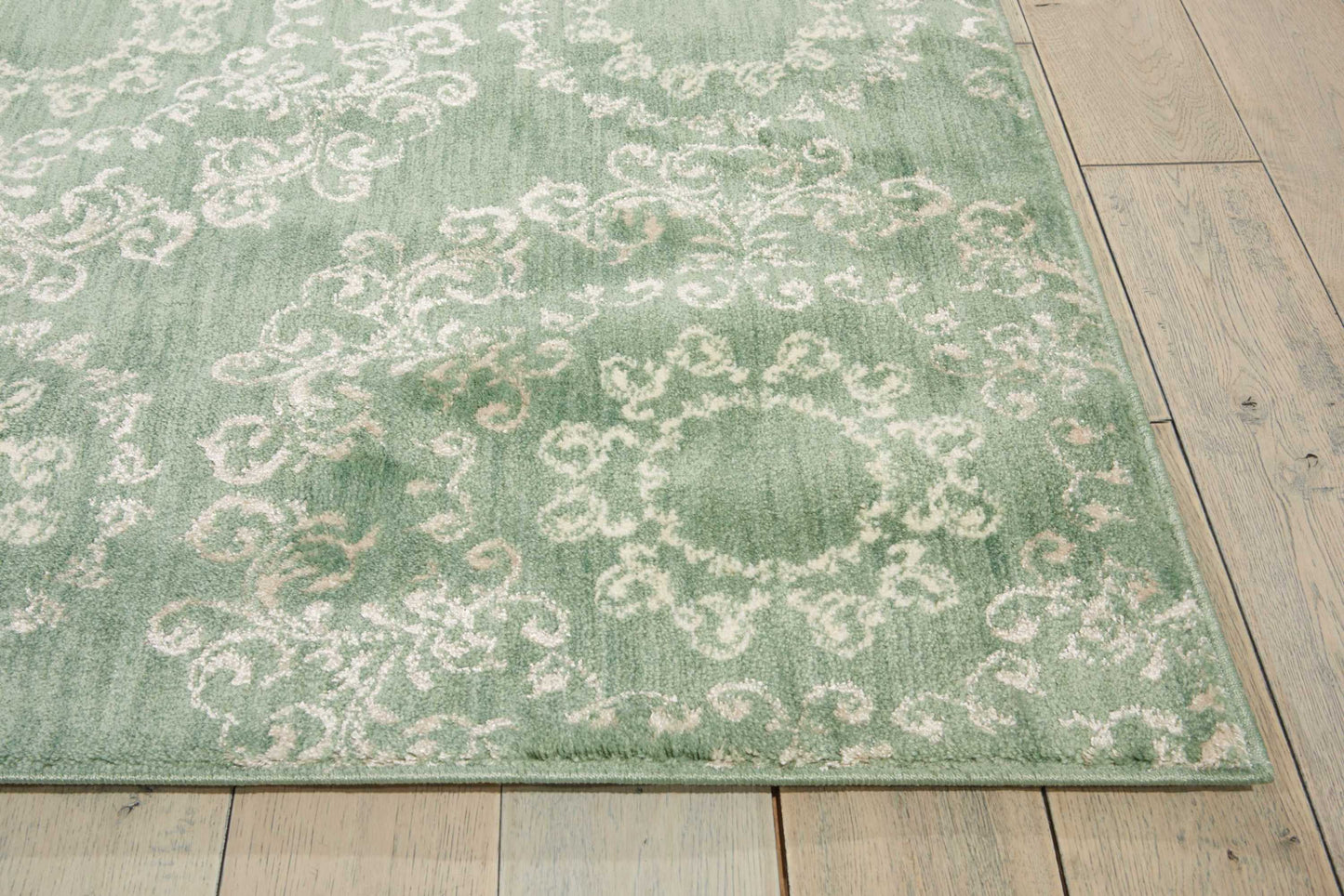 Nourison Home Tranquility  Light Green  Transitional