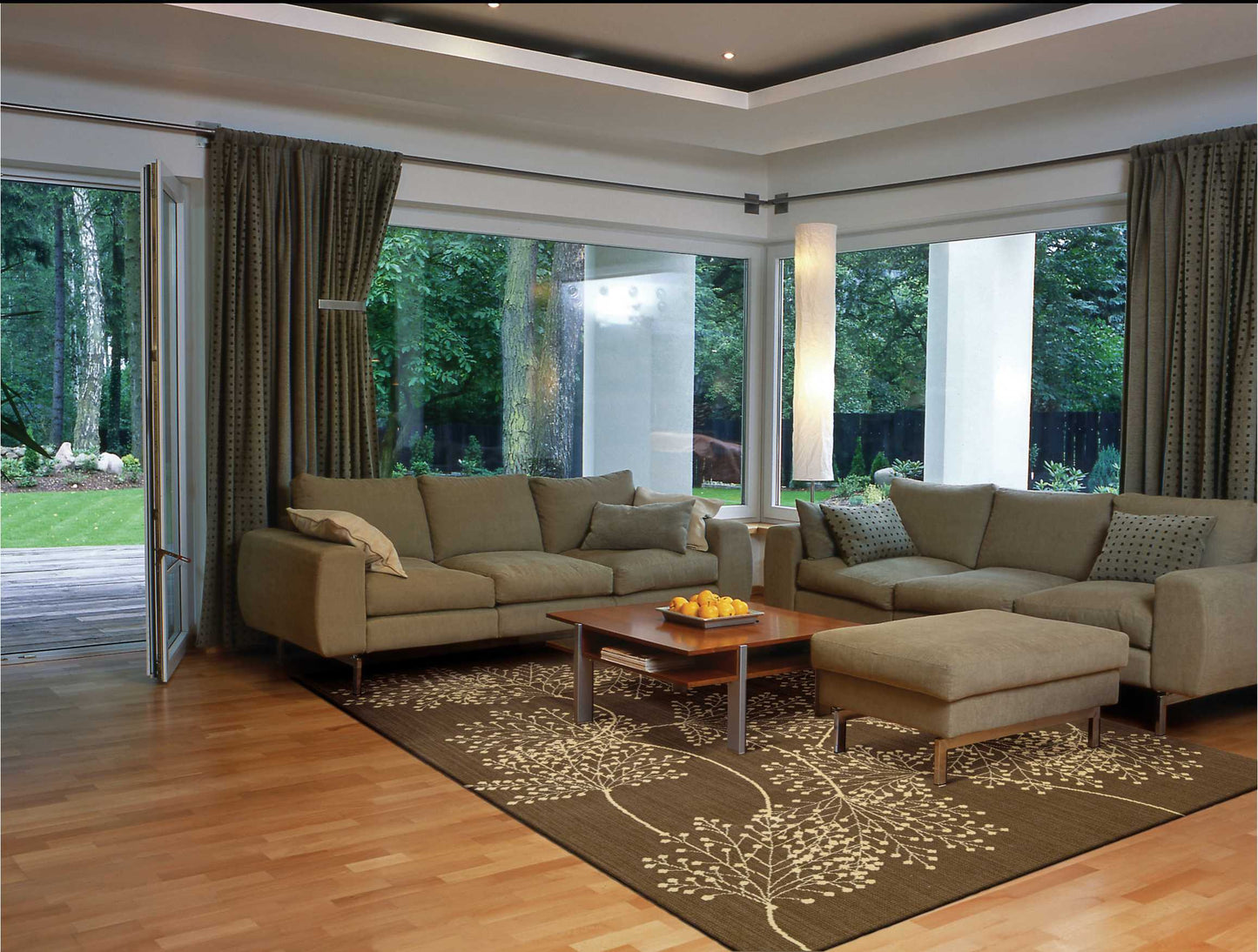 Nourison Home Capri  Chocolate  Contemporary