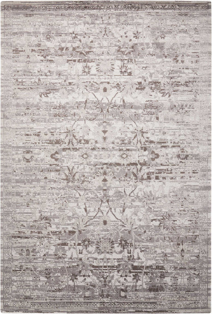 Nourison Home Twilight TWI01 Silver Transitional Power-loomed Rug