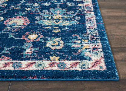 Nourison Home Fusion  Navy Pink  Traditional