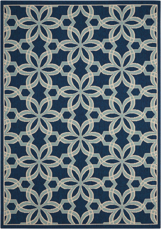 Nourison Home Caribbean  Navy  Transitional