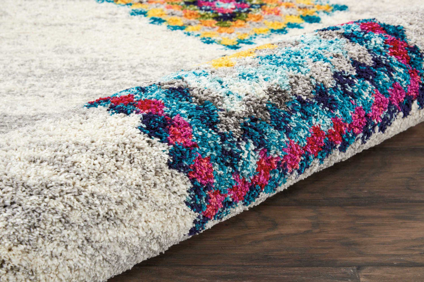 Nourison Home Nomad  Cream Grey  Transitional