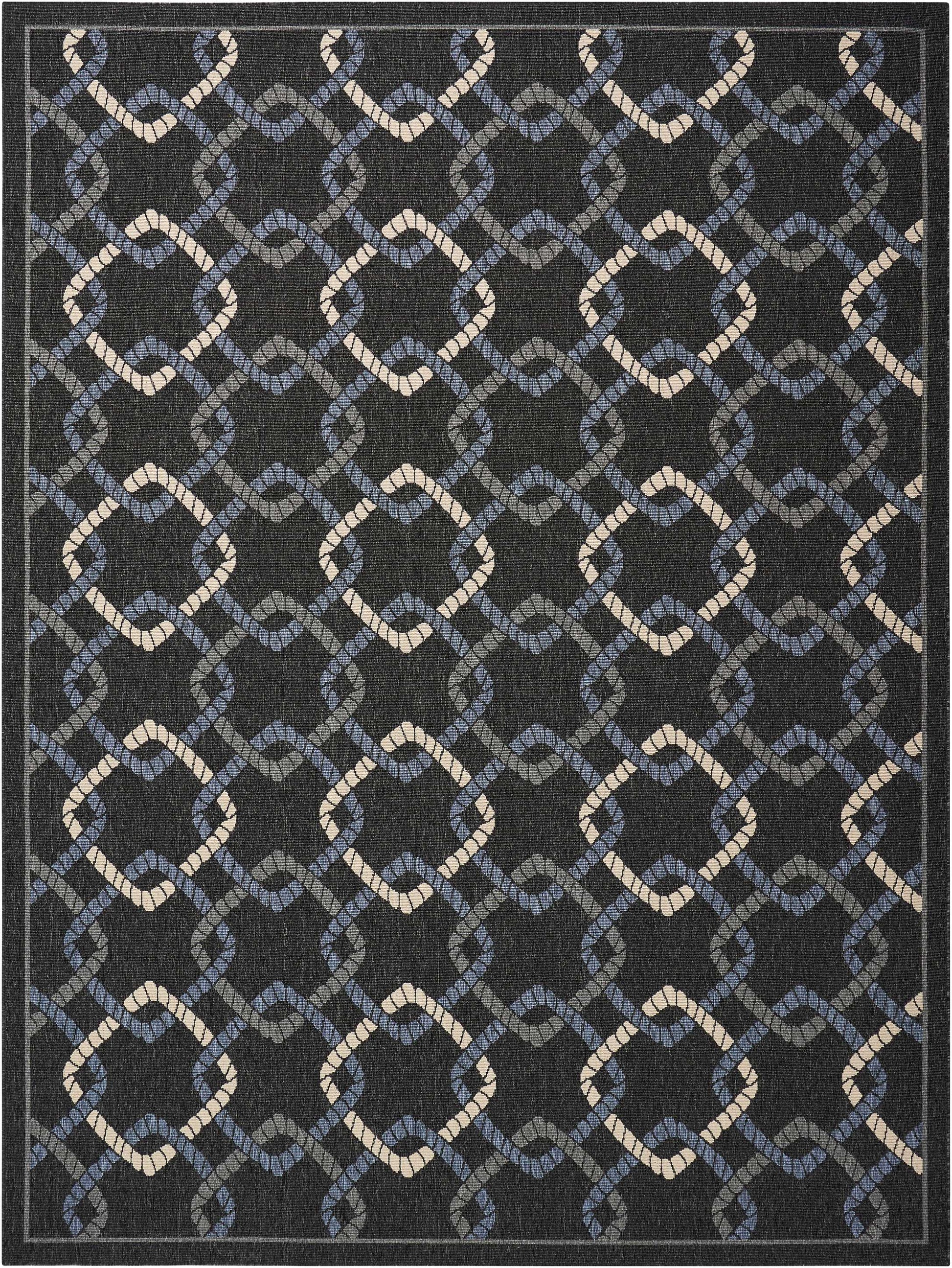 Nourison Home Caribbean  Charcoal  Transitional