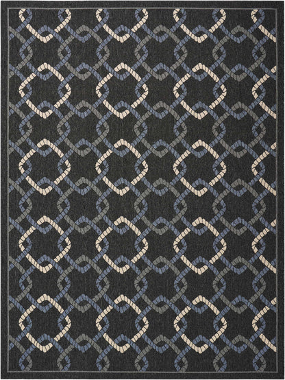 Nourison Home Caribbean  Charcoal  Transitional