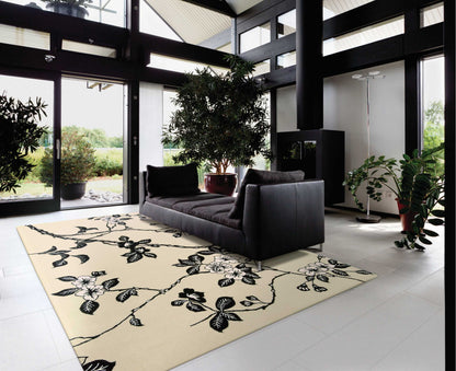Nourison Home Modern Elegance  Black White  Transitional
