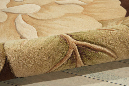 Nourison Home Tropics  Brown  Contemporary