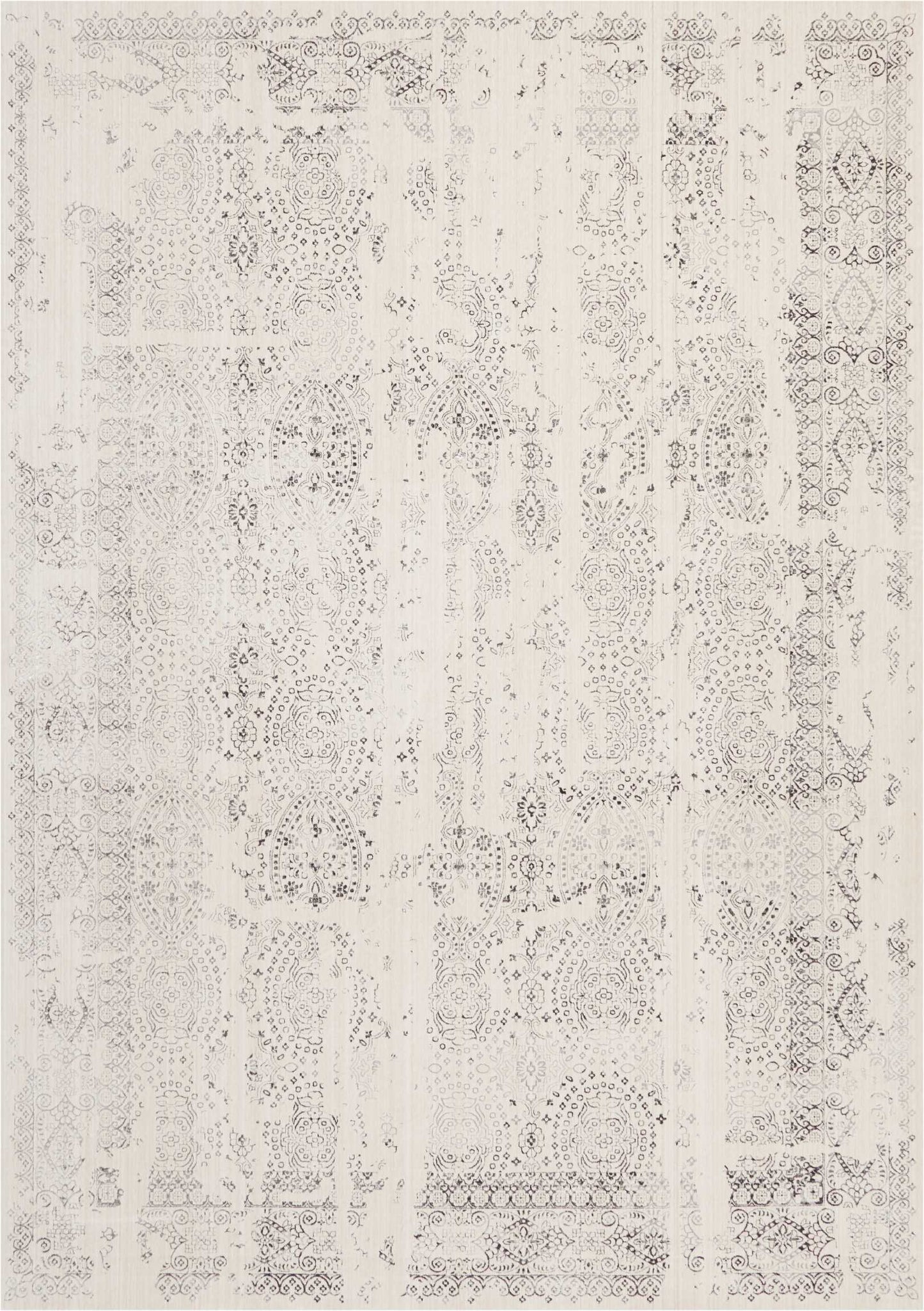 Nourison Home Silver Screen  Ivory Grey  Transitional